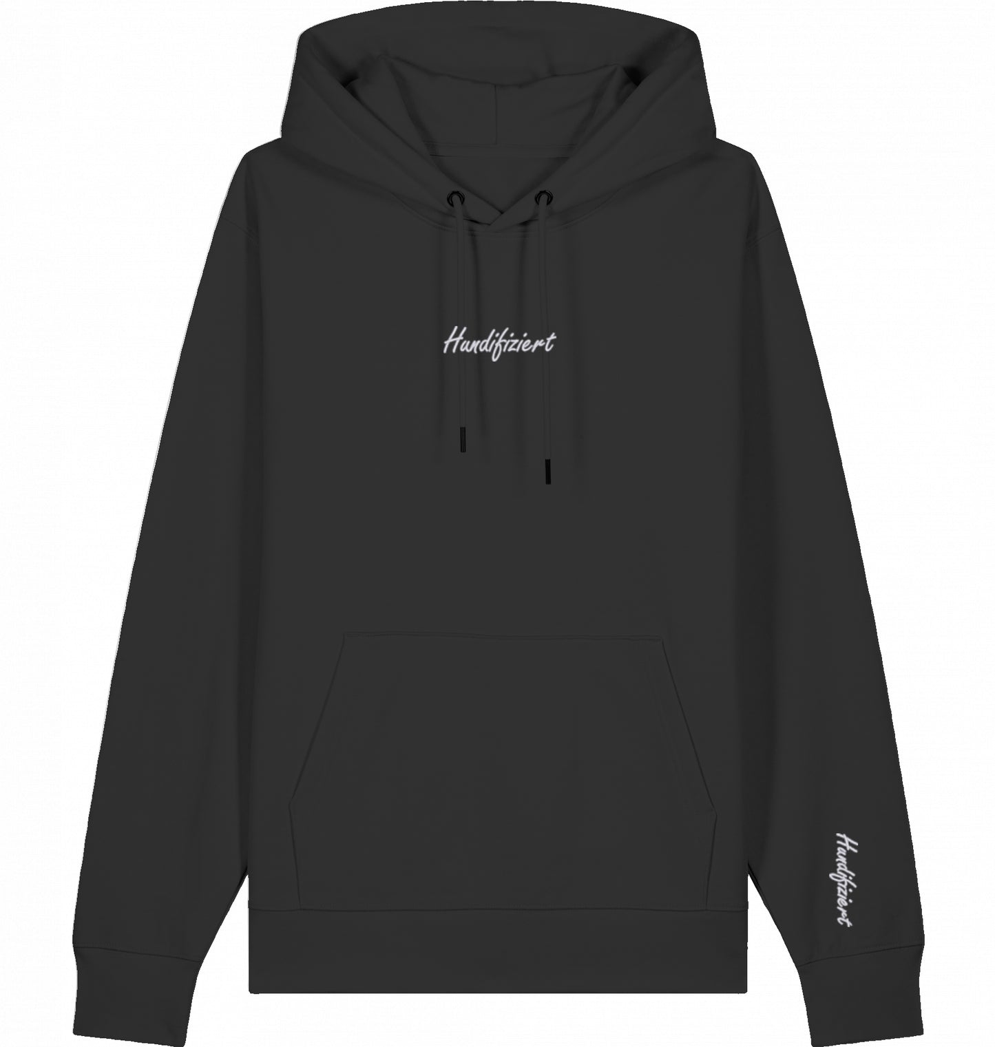 Hundifiziert Hoodie schwarz